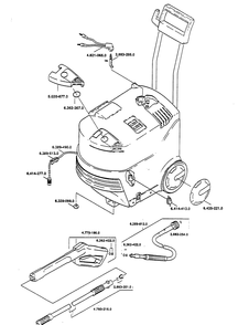 Spare Parts Diagram and Parts List for 9726-0  Briggs and Stratton Pressure Washer